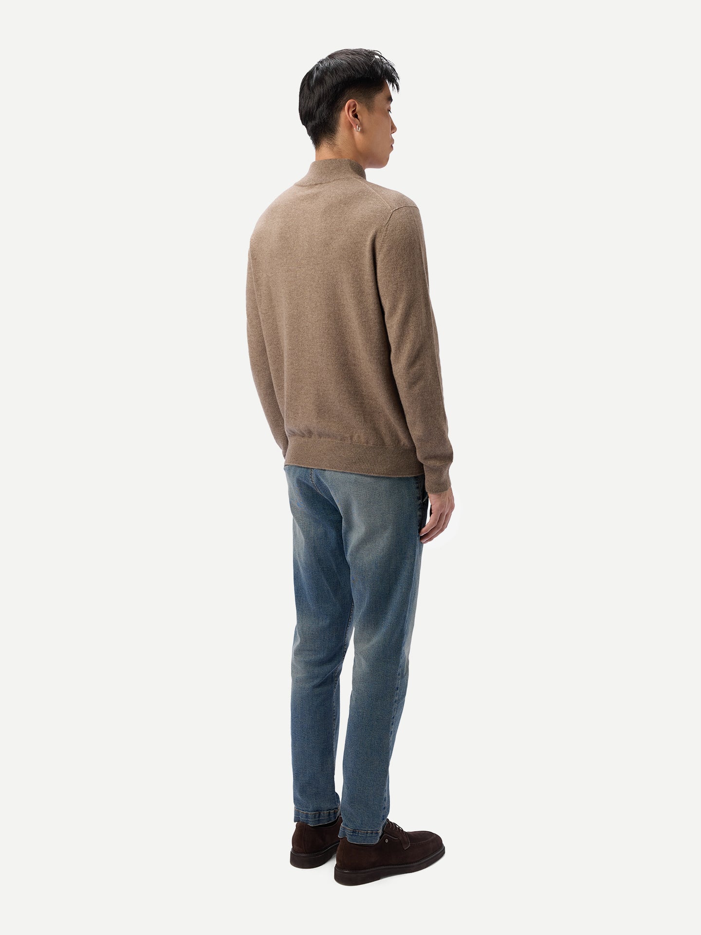 Timeless Organic Half-Zip Cashmere Jumper