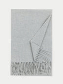 Cashmere Fringed Scarf Antarctica - Gobi Cashmere #color_steel-silver