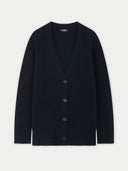 Relaxed-Fit Cashmere Cardigan Black - Gobi Cashmere #color_black