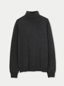Essential Turtleneck Cashmere Jumper Charcoal - Gobi Cashmere #color_charcoal