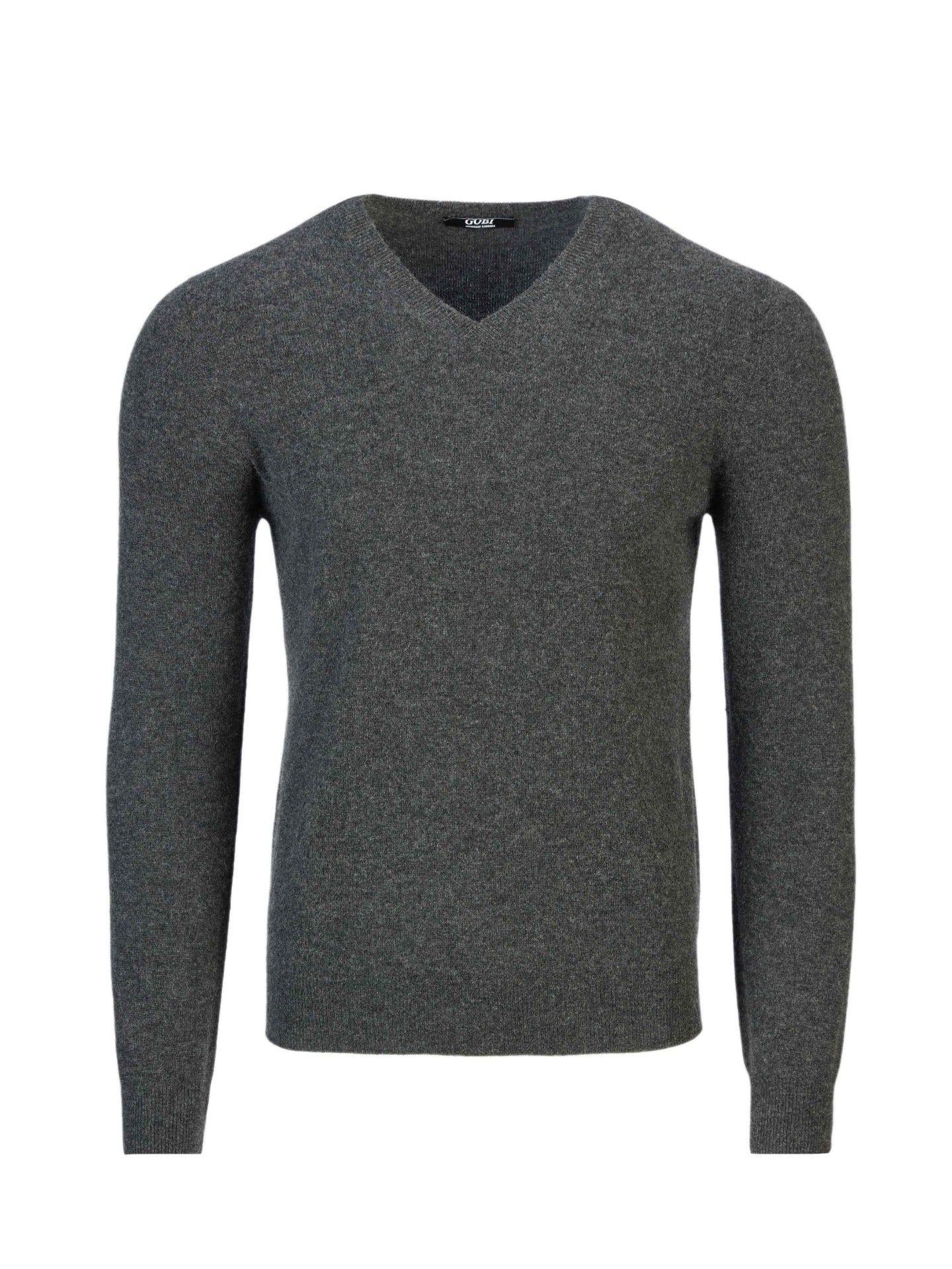Men's Cashmere V-Neck Sweater Charcoal - Gobi Cashmere