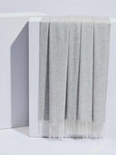 Unisex Cashmere Super Soft Throw White Gray - Gobi Cashmere #color_soft-white