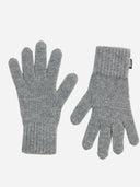 Pair of gray gloves on a white background. #color_gray
