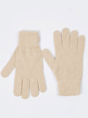Men's Cashmere Gloves Taupe- Gobi Cashmere #color_beige