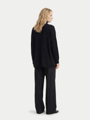 Cashmere Open-Front Cardigan Black - Gobi Cashmere #color_black