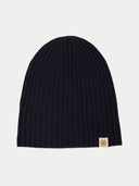 Cashmere Rib Knit Hat Navy Blazer - Gobi Cashmere #color_navy