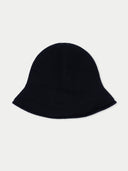 Black bucket hat on a white background #color_black