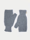 Cashmere Fingerless Mittens Gray I GOBI UK #color_gray