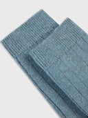 Men's Cashmere Rib Knit Men's Socks Citadel - Gobi Cashmere #color_citadel