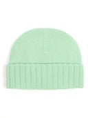 Women's Cashmere Rib Knit Hat Clearly Aqua - Gobi Cashmere #color_mist-green