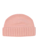Women's Cashmere Rib Knit Hat Powder Pink - Gobi Cashmere #color_blush-pink