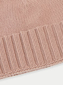 Unisex Cashmere Rib Knit Hat Adobe Rose - Gobi Cashmere #color_blush-brown