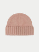 Unisex Cashmere Rib Knit Hat Adobe Rose - Gobi Cashmere #color_blush-brown