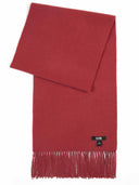Unisex Cashmere Fringed Scarf Cowhide - Gobi Cashmere #color_russet-pink