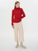 Women's Cashmere Turtleneck Red - Gobi Cashmere #color_red