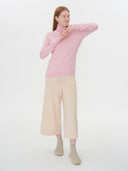Women's Cashmere Turtle Neck Sweater Almond Blossom - Gobi Cashmere #color_almond-blossom
