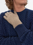 Men's Cashmere Gloves Taupe - Gobi Cashmere #color_taupe