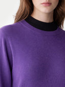 Essential Cashmere Crewneck Jumper Grape Jam - Gobi Cashmere #color_dusty-grape