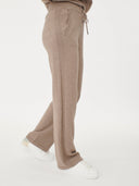 Women's Cashmere Straight Leg Jogger Taupe - Gobi Cashmere #color_taupe
