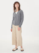 Women's Cashmere V-neck Cardigan Dim Grey - Gobi Cashmere #color_gray