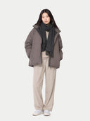 Cashmere Fringed Scarf Charcoal - Gobi Cashmere #color_charcoal