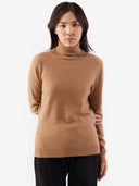 Women's Cashmere Classic Turtleneck Sheepskin - Gobi Cashmere #color_sheepskin