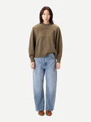 Cashmere Crewneck Twin Set | GOBI UK #color_aloe