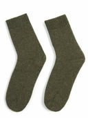 Women's Trim Knit Socks Black Forest - Gobi Cashmere #color_black-forest