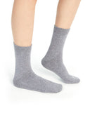 Women's Cashmere Trim Knit Socks Dusty Lavender - Gobi Cashmere #color_dusty-lavender