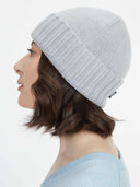 Unisex Rib Knit Hat Harbor Mist - Gobi Cashmere #color_grey-blue