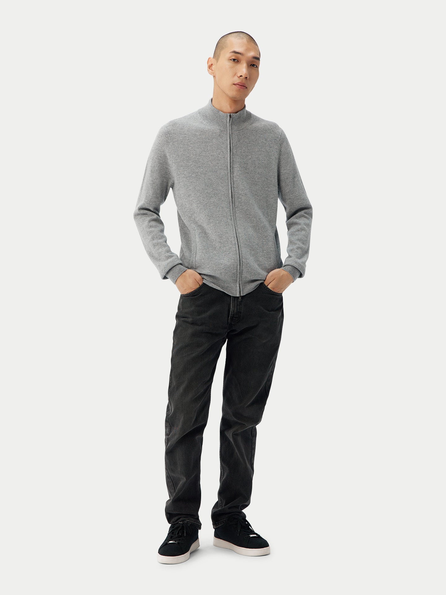 Essential Full-Zip Cashmere Cardigan