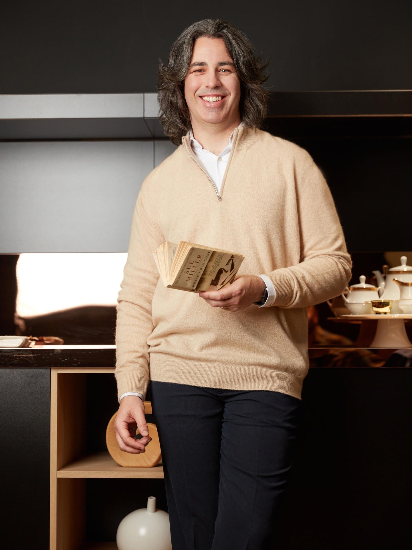 Organic Colour Essential Half-Zip Cashmere Jumper