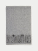 Gray scarf with fringes on a white background #color_urban-silver