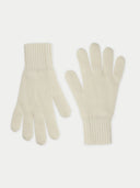 Women's Cashmere Gloves White - Gobi Cashmere #color_off-white