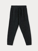 Dark gray jogger pants on a light gray background. #color_charcoal