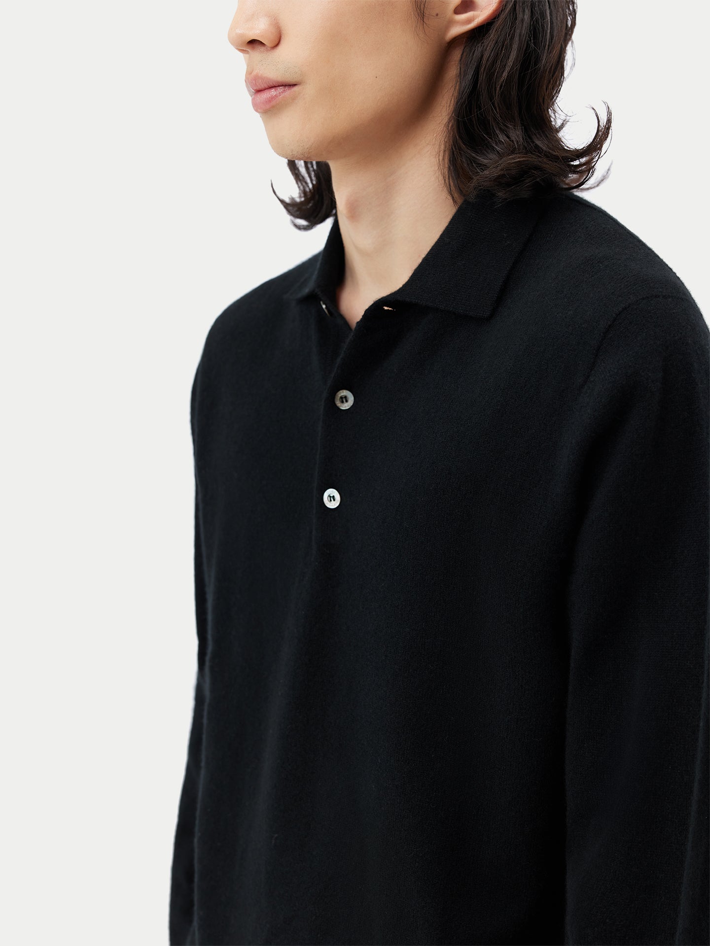 Essential Cashmere Polo Jumper