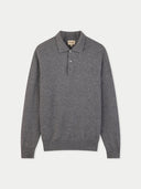 Timeless Cashmere Polo Jumper Dim Gray - Gobi Cashmere #color_dim-gray