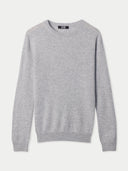 Essential Crewneck Cashmere Jumper in Dim Grey — Gobi Cashmere #color_gray