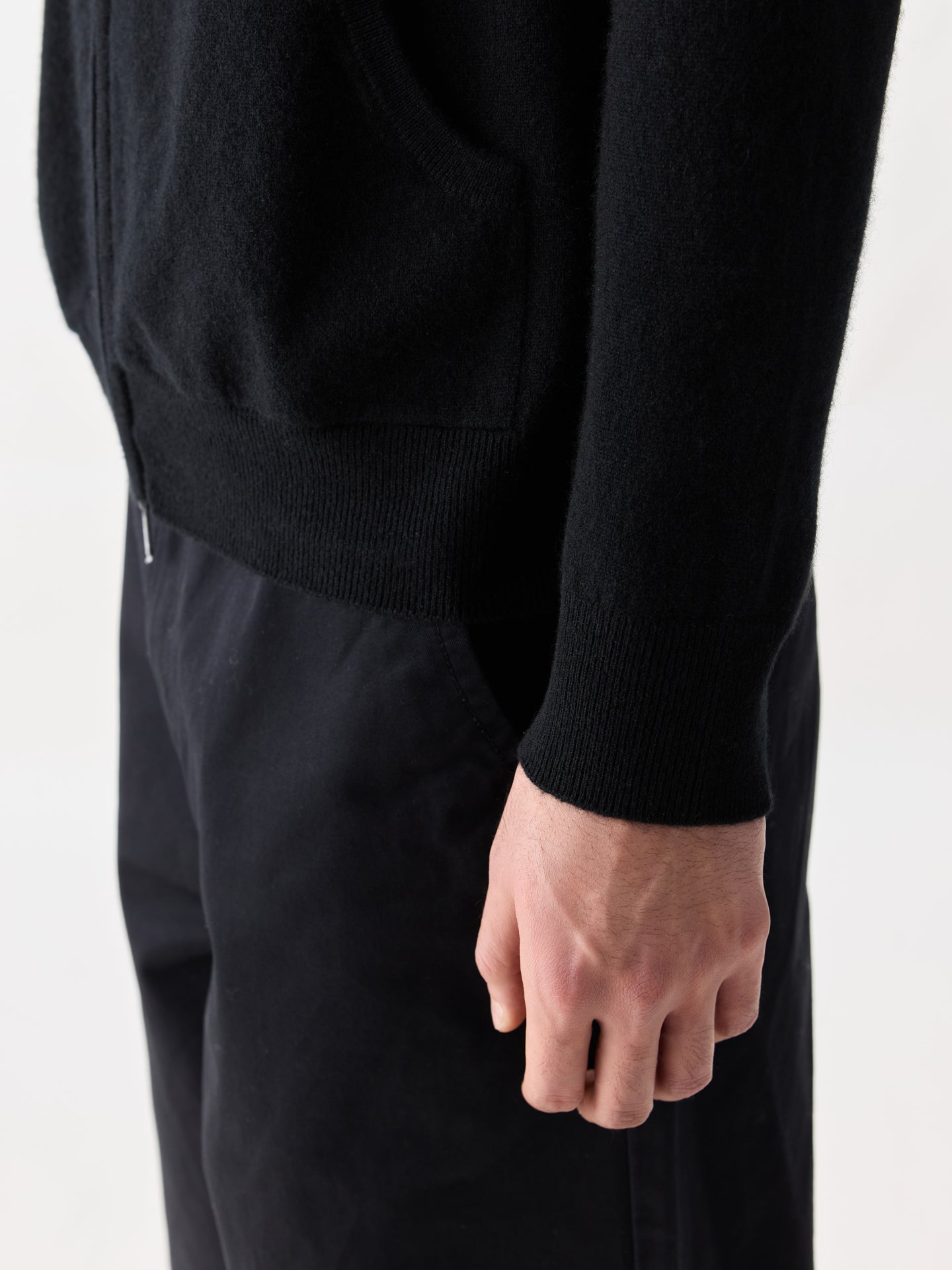 Men's Zip-Up Cashmere Hoodie