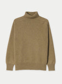 Unisex High-Neck Cashmere Jumper | GOBI UK #color_aloe