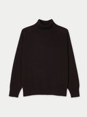 Unisex High-Neck Cashmere Jumper | GOBI UK #color_mole