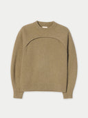 Cashmere Crewneck Twin Set | GOBI UK #color_aloe