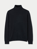 Women’s Cashmere Turtleneck Jumper Black | GOBI UK #color_black