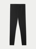 Black full-length leggings shown flat against a light gray background. #color_graphite-black