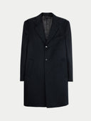 Men’s Cashmere Coat with Notched Lapels | GOBI UK #color_black