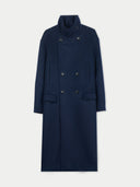 Navy blue coat on a light gray background. #color_navy