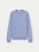 Essential Crewneck Cashmere Jumper Forever Blue - Gobi Cashmere #color_faded-blue
