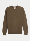 Men's Ribbed Cashmere Jumper | GOBI UK #color_earth-brown