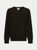 Timeless Crewneck Cashmere Jumper Capulet Olive - Gobi Cashmere #color_capulet-olive