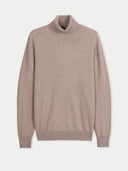 Men's Classic Turtleneck Cashmere Jumper | GOBI UK #color_taupe